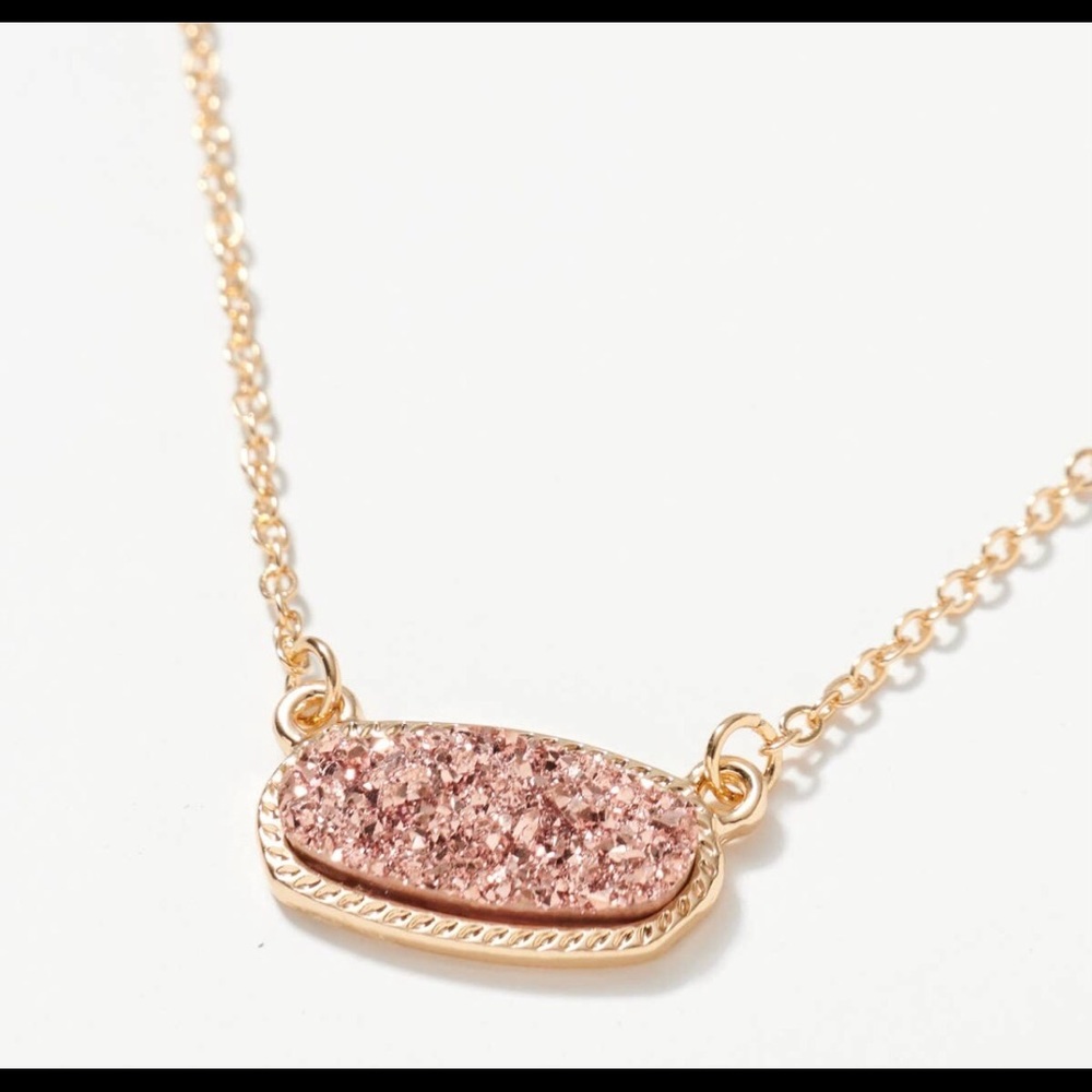 Druzy stone necklace 
16”
Lead compliant Nickle free